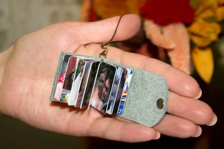 Альбом-брелок с обложкой кожзам